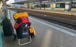 Vienna, pronto per il rientro. Bagagli fatti e kayak smontato.
